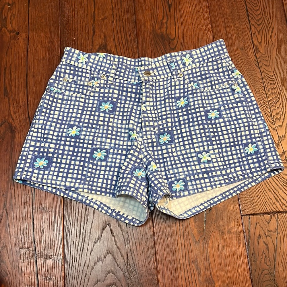 Vintage patterned Lee cotton shorts